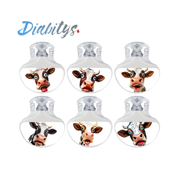 Guardian 4 CGM 6 Pack Stickers - Funny Cows