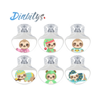 Guardian 4 CGM 6 Pack Stickers - Pyjama Sloths